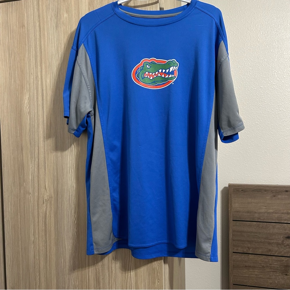 Blue and Gray Men's Short Sleeve Tee - Picture 1 of 7